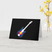 コロラドフラグギターグリーテ空白のィングカード カード (黄色い花)