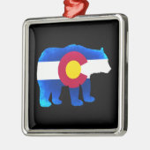 コロラドフラグネオンベアホリデーオーナメント メタルオーナメント (左)