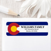 コロラドフラッグネームシティ通り ラベル (インサイチュ)