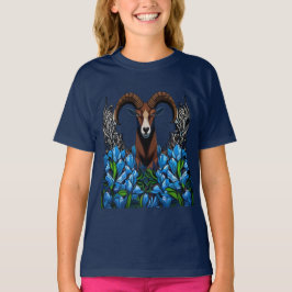 コロラドブルーのオオツジカのキャラクター Tシャツ