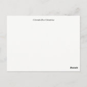 コロラドブルーオダマキ（植物） ポストカード (裏面)