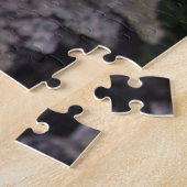 コロラドブルーオダマキ（植物）花とログパズル ジグソーパズル (側面)