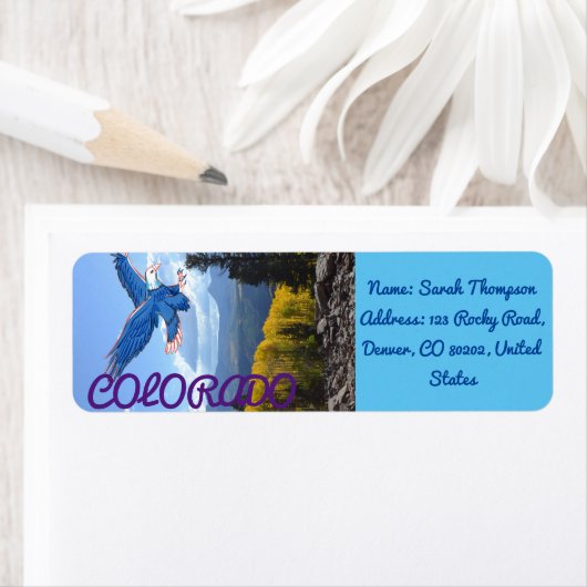 コロラドブルースカイマウンテンナショナルパークイーグル ラベル (インサイチュ)