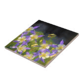 コロラドブルー絵画オダマキ(植物)ズオリジナルアート タイル (側面)