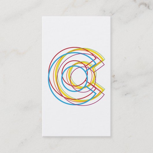 コロラドプライドぼやけ 名刺 (正面)