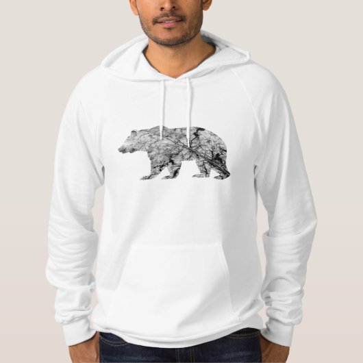 コロラドベア |ひび割れリーフ |フード付きスウェットシャツ パーカ (正面)