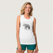 コロラドベア |ひび割れリーフ |マッスルタンク Tシャツ (正面フル)