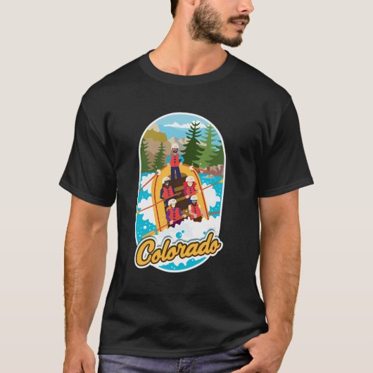 コロラドホワイトウォーターラフティング Tシャツ (正面)