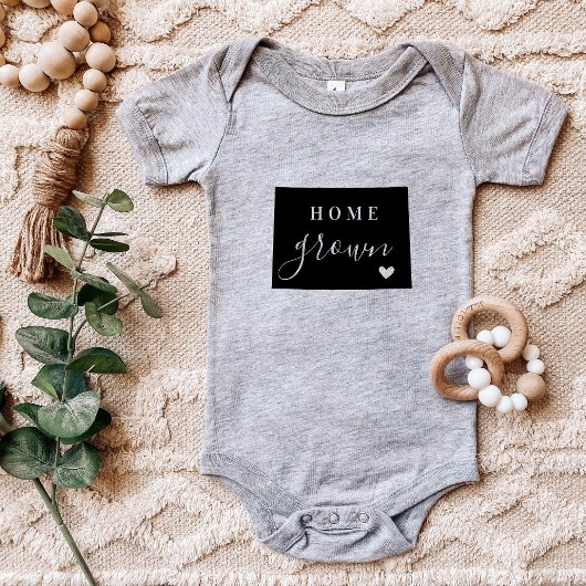 コロラドホームグロウン州ティー ベビーボディスーツ