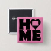 コロラドホームハート州ボタンバッジピン 缶バッジ (正面&裏面)