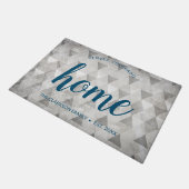 コロラドホーム州グパーソナライズされたレー三角形 ドアマット (アングル)