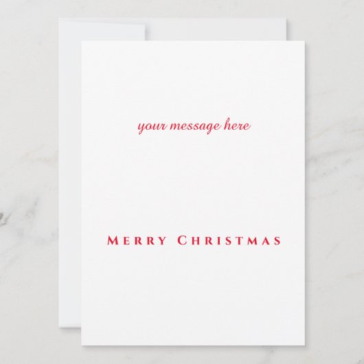 コロラドマウンテンとウィンタースノーカード 招待状 (裏面)