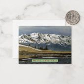 コロラドマウンテンウィンタークリスマスカード ノートカード (正面/裏面インサイチュ)