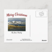 コロラドマウンテンウィンタースノークリスマスカード ポストカード (裏面)