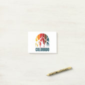 コロラドマウンテンズレトロ ポストイット (デスク上)