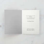 コロラドマウンテンディアーでのクリスマス シーズンカード (内部)