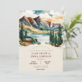 コロラドマウンテンデスティネーションウェディング招待状 招待状 (スタンド正面)