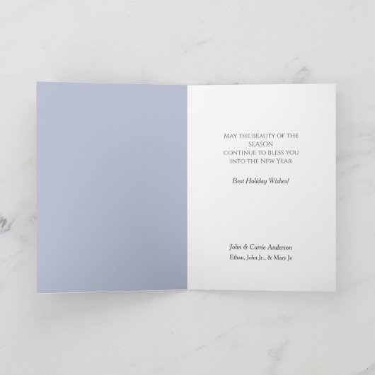 コロラドマウンテンビレッジでのクリスマス シーズンカード (内部)