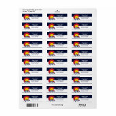 コロラドマウンテンフラッグネームシティ通り ラベル (フルシート)