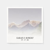 コロラドマウンテンレ結婚ンジ スタンダードカクテルナプキン (正面)