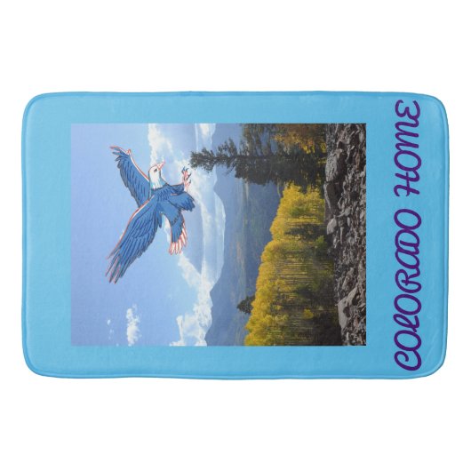 コロラドマウンテンワイルドライフナショナルパークイーグル バスマット (正面)