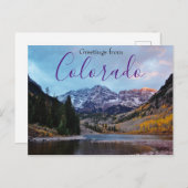 コロラドマウンテン《植物》アスペン葉書 ポストカード (正面/裏面)