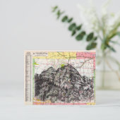 コロラドマップアート ポストカード (スタンド正面)