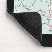 コロラドマップマウスパッド マウスパッド (コーナー)