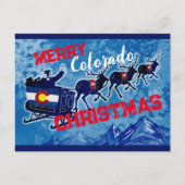 コロラドメリーグリッター国旗のクリスマスポストカード シーズンポストカード (正面)