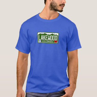 コロラドライセンスプレートレイクウッド Tシャツ