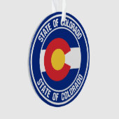 コロラドラウンドエンブレム オーナメント (正面)