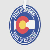 コロラドラウンドエンブレム オーナメント (正面)