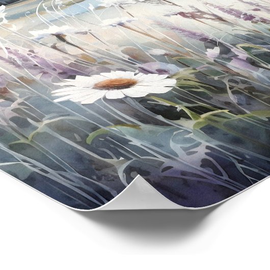 コロラドランドスケープのソフトカラーズアートポスター ポスター (角)