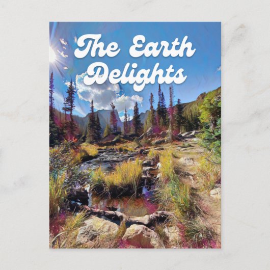 コロラドロッキーマウンテンクリーク葉書 ポストカード (正面)