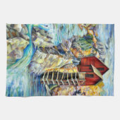 コロラドロッキーマウンテンズリバークリスタルミル キッチンタオル (横)