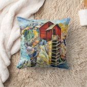 コロラドロッキーマウンテンズリバークリスタルミル クッション (ブランケット)