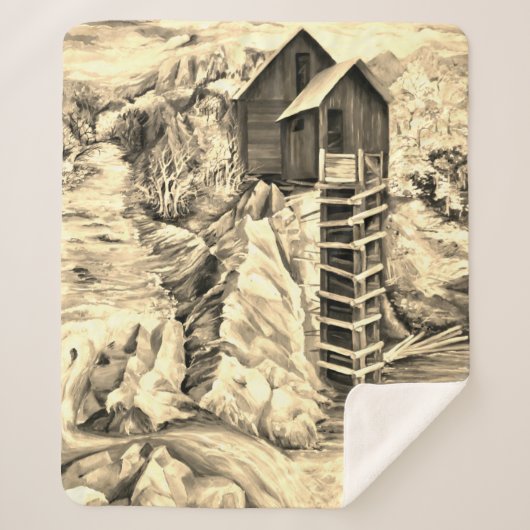 コロラドロッキーマウンテンズリバークリスタルミル シェルパブランケット (正面)