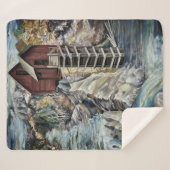 コロラドロッキーマウンテンズリバークリスタルミル シェルパブランケット (正面(横))