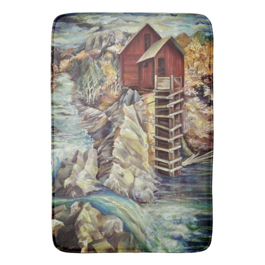 コロラドロッキーマウンテンズリバークリスタルミル バスマット (正面縦)