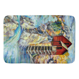 コロラドロッキーマウンテンズリバークリスタルミル バスマット