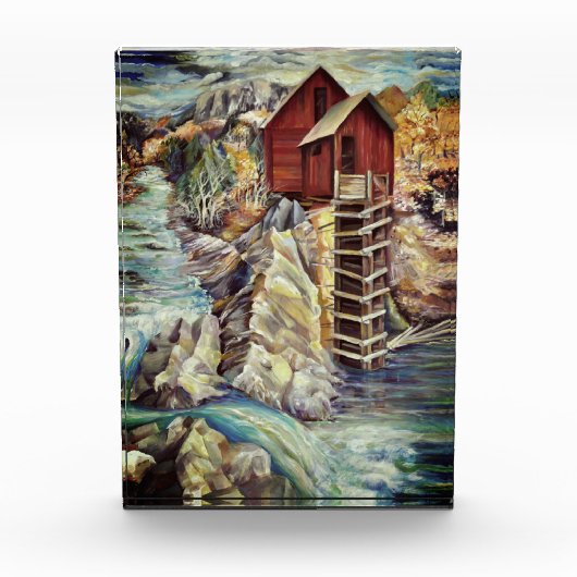 コロラドロッキーマウンテンズリバークリスタルミル フォトブロック (正面)