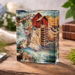 コロラドロッキーマウンテンズリバークリスタルミル フォトブロック