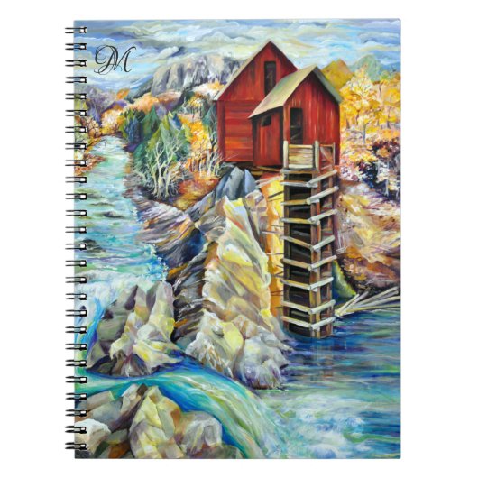 コロラドロッキーマウンテンズリバーモノグラム ノートブック (正面)