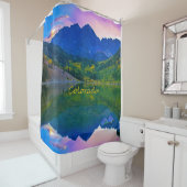 コロラドロッキー山脈と湖 シャワーカーテン (インサイチュ)