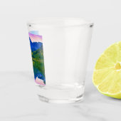 コロラドロッキー山脈と湖 ショットグラス (右)