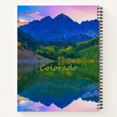 コロラドロッキー山脈と湖 ノートブック (裏面)