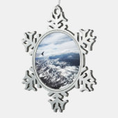 コロラドロッキー山脈 スノーフレークピューターオーナメント (右)