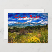 コロラドロッキー山脈 ポストカード (正面/裏面)