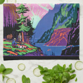 コロラドロッキー キッチンタオル (折り畳み)