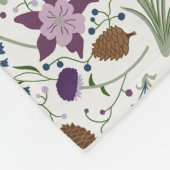 コロラドワイルドフラワーズ,オダマキ(植物),ピネコーン フリースブランケット (角)